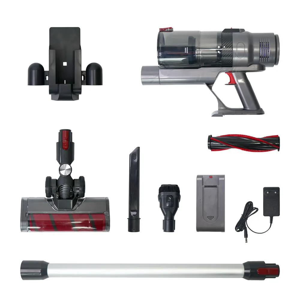 Removable battery charging wireless stick vacuum cleaner for home cleaning