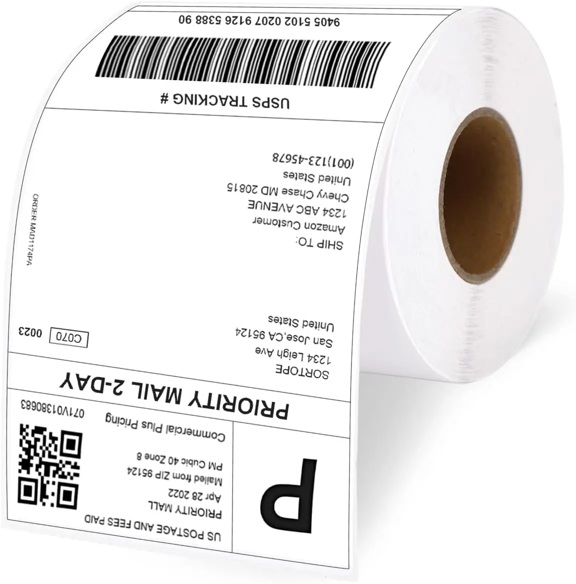 Self Adhesive 4x6 100*150mm Blank Waterproof Printer Compatible Sticker Paper Barcode Direct Thermal Shipping Label