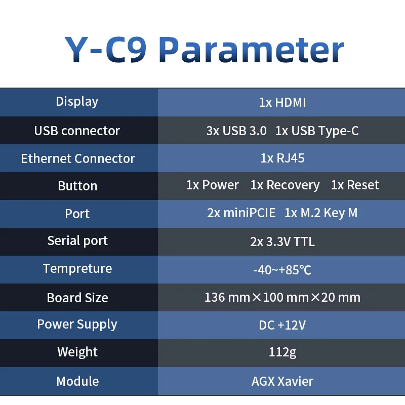 Plink AGX Industrial carrier board Y-C9 AI development board Jetson agx xavier module