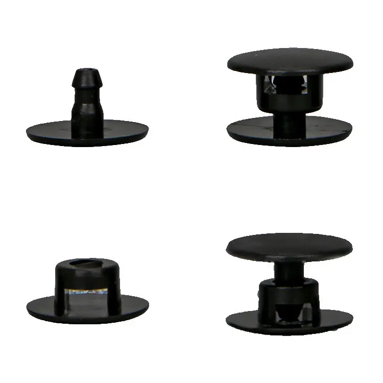 High quality two-part plastic press snap fastener rivet clip slipper sandal snap button for shoes