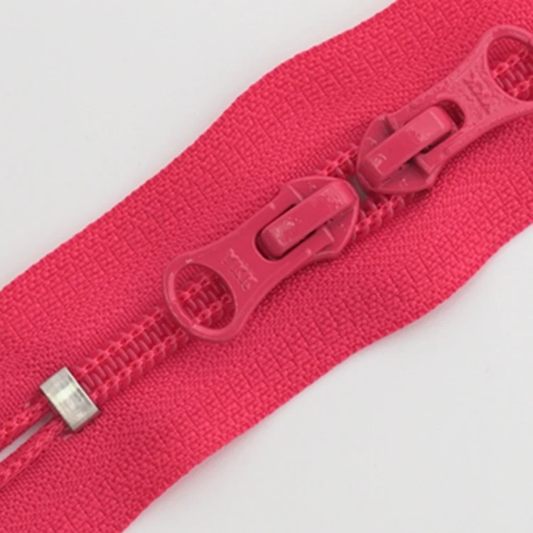 YKK Zippers Nylon Coil Double Closed End Zipper Auto Lock Slider Head to Head Puller for Bag Sewing Tent Zipper for a Jacket
