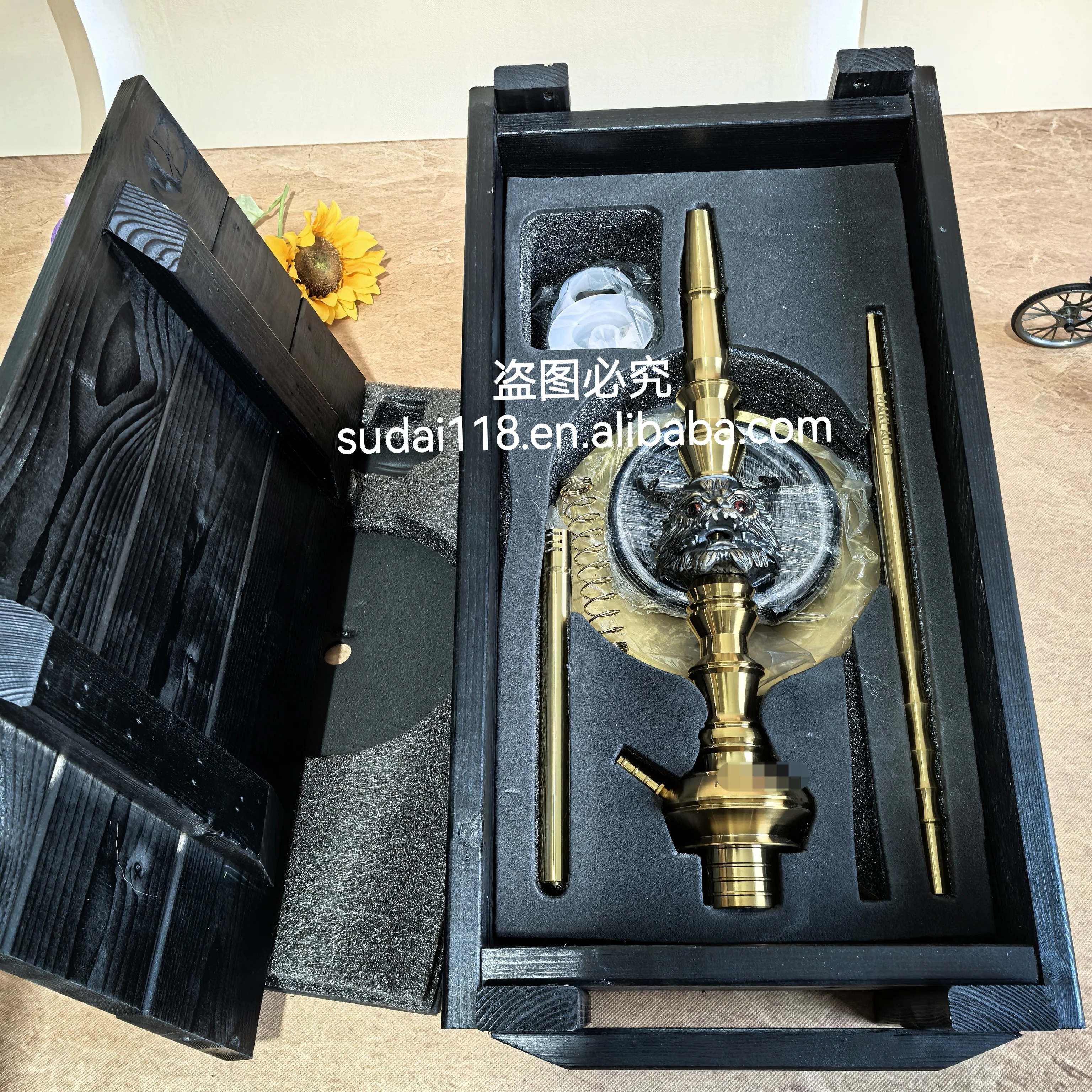 Stainless Steel Gold Hookah High-end 304 Large