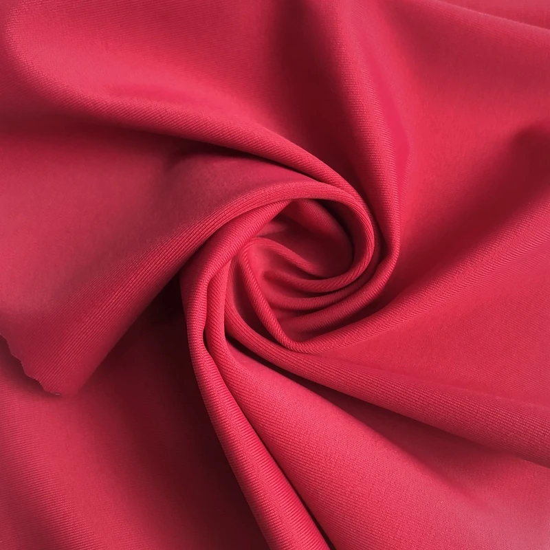 plain dye lightweight breathable full dull spandex 18% nylon 82% kitted stretch swimwear fabric