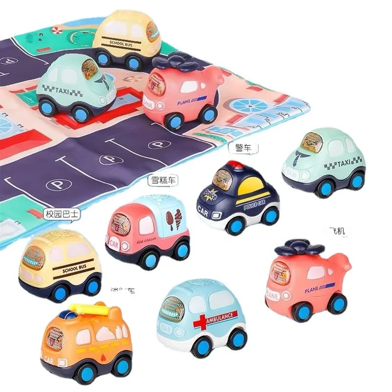 Car Toy Set Inertial Engineering Car Boy baby Model Fall Resistant 1 year old 2 Girl Gift
