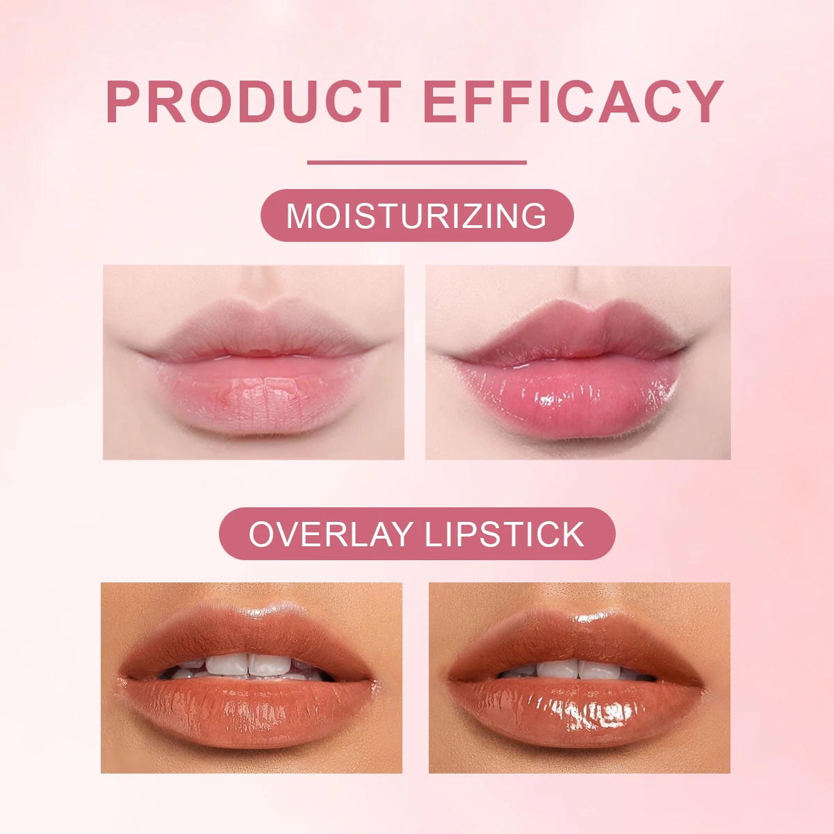 Herbal Anti Cracking Vegan Mini Almond Oil Lip Plump Oil Christmas Fruit Flavoured Moisturizing Roll On Lip Oil