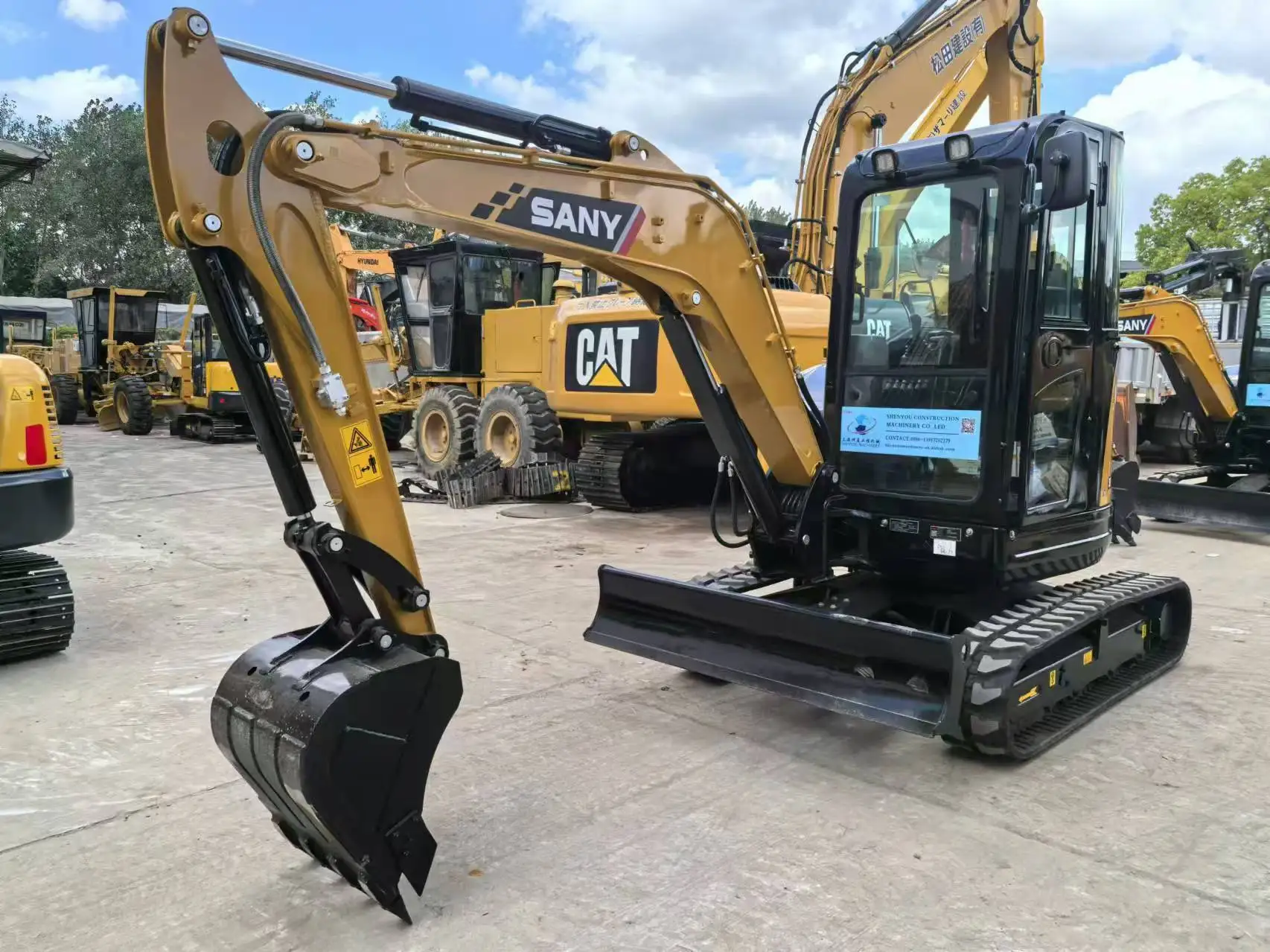 SANY SY35U 3.5ton Mini excavator Sany 35U rubber track mini digger ERP CE Tier 4 Chinese cheap excavator SANY SY35U
