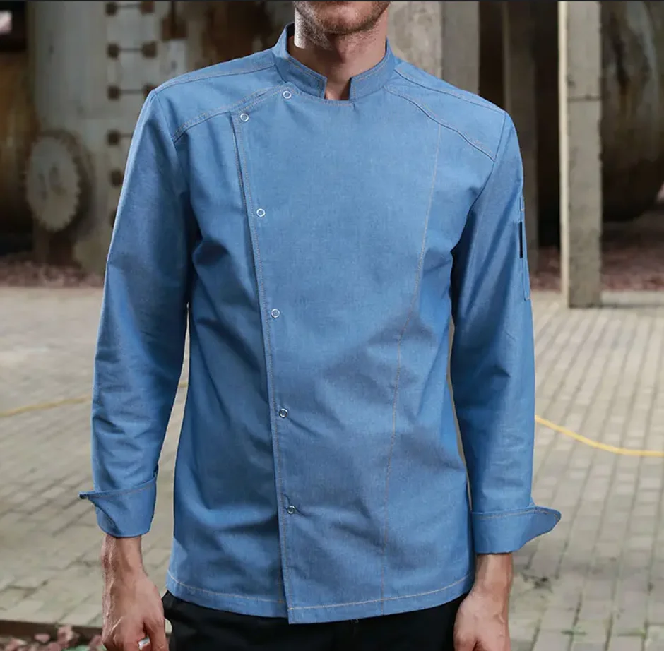 Short Sleeve Restaurant Chef Kitchen Work Uniforms Double Breasted Sushi Bakery Cafe Waiter Catering Service Jackets or Aprons