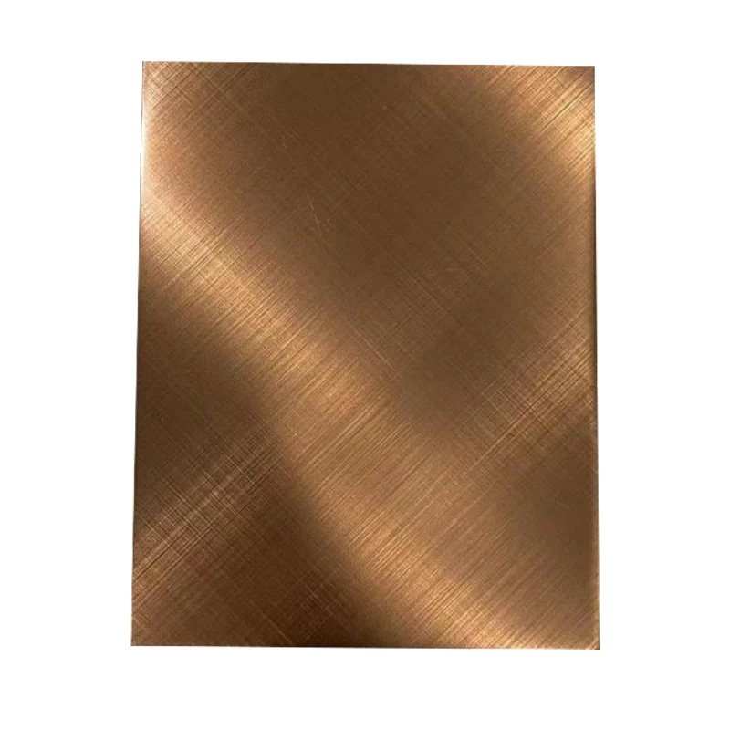 18K Gold Pink 316L 304L Stainless Steel Sheet BA Surface Finish for Cutting Bending Welding Processing Premium Quality Plate
