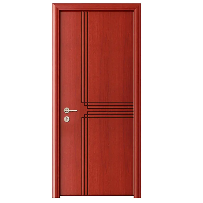 OPPEIN China Red Cherry Solid Design Wood Door for House