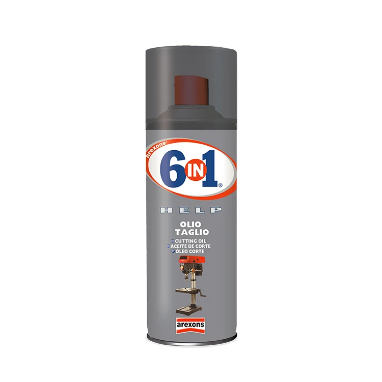 
6 In 1 Help Olio Taglio Cutting Oil 400ml - Metalwork Spray Lubricant 