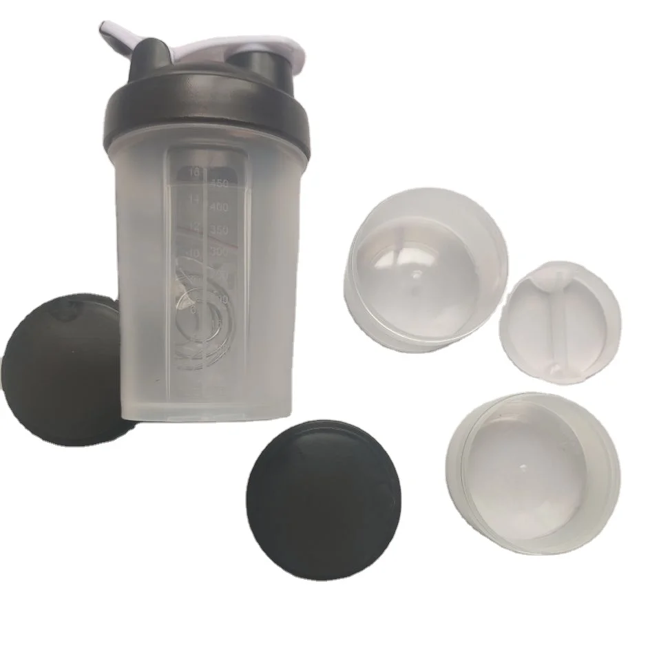China Famous Plastic Water Bottle With Mixer shaking Ball Protein plastic shaking shook cup Shaker Bottles for fitness center