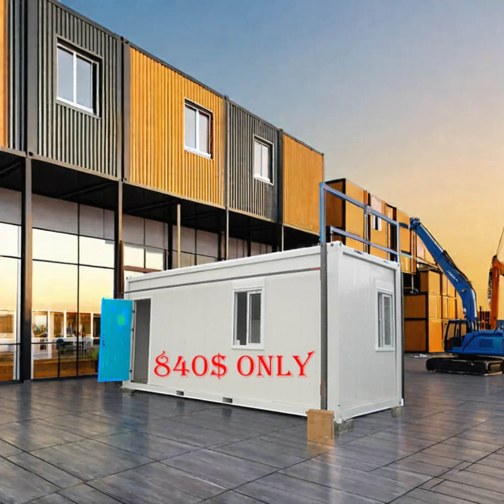 UPS flat pack Small portable  living container prefabricated modular detachable mini plat pack mini container house