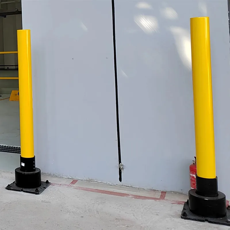 Popular trend  Traffic Safety Carbon Steel Bollard Surface Mounted Crowd Control Barrier Fixed Static Car Parking Bollard
