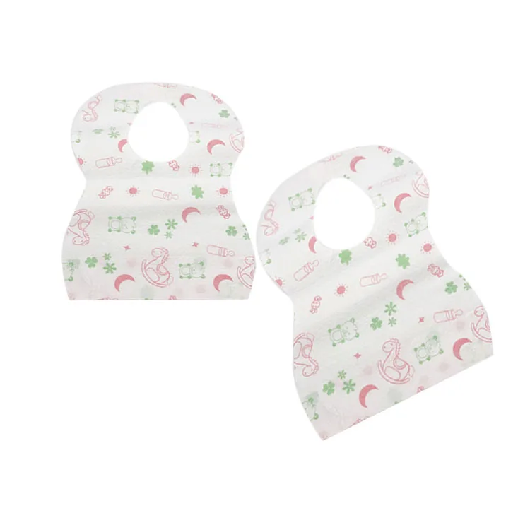 WD02-02 Manufactory Wholesale custom logo cheap organic baby bandana for baby bibs organic cotton Disposable