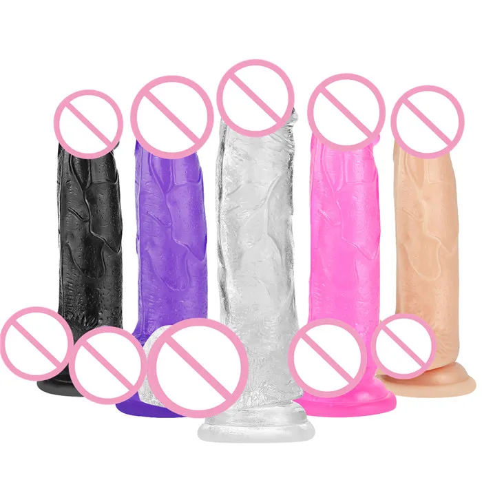 Горячая Распродажа эротический мягкий желеобразный фаллоимитатор реалистичный с присоской игрушки для взрослых секс-игрушка