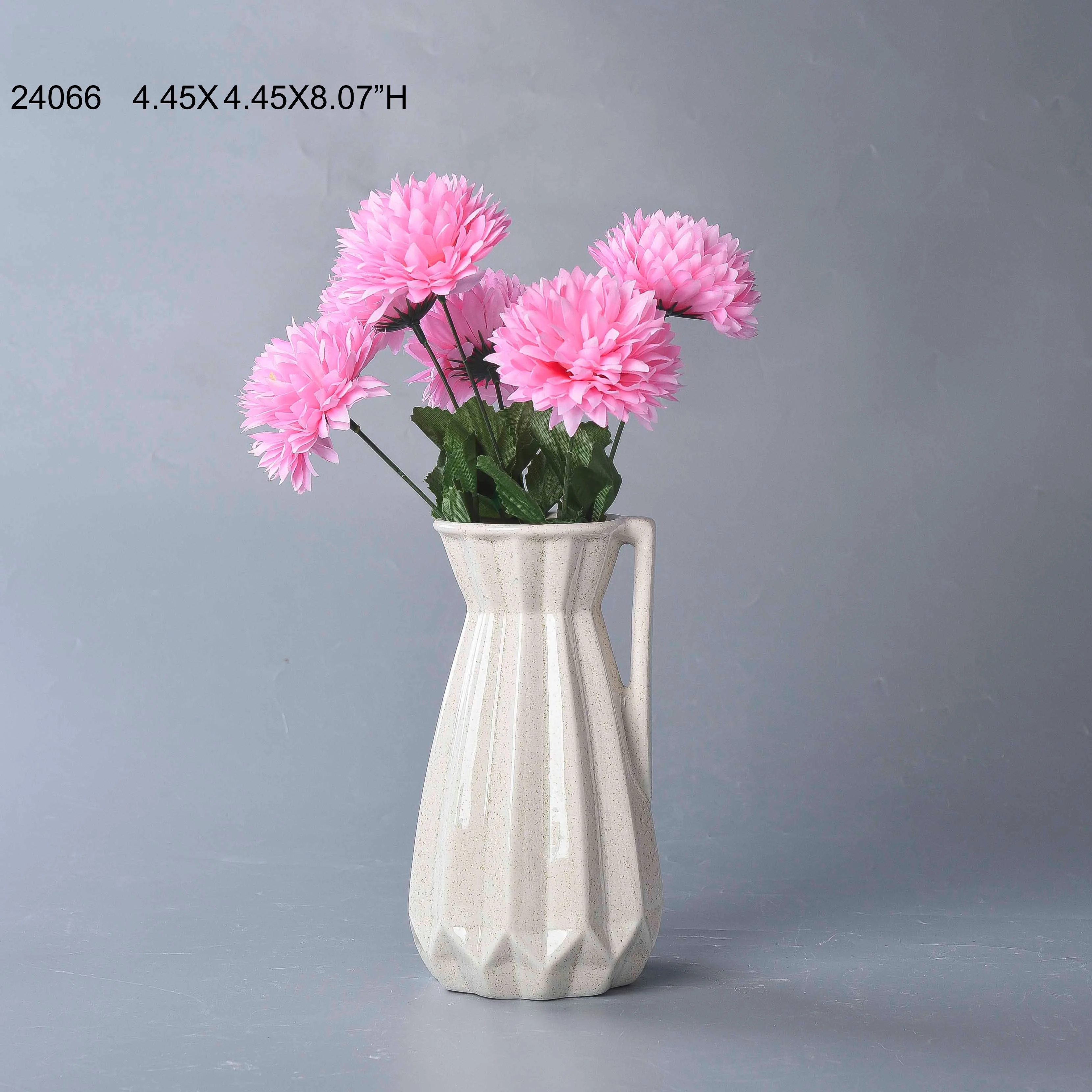 Simple Vintage Nordic Modern Flower Ceramic Nordic Standing Flower Ceramic Vase With Artificial Plants For Home Decor