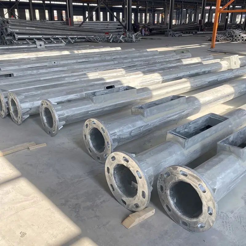 Customized Types Of 8m 9m 10m 11m 12m Galvanized Electric Govermment Light Poles For Sale Poles Electrical  Smart Light Pole