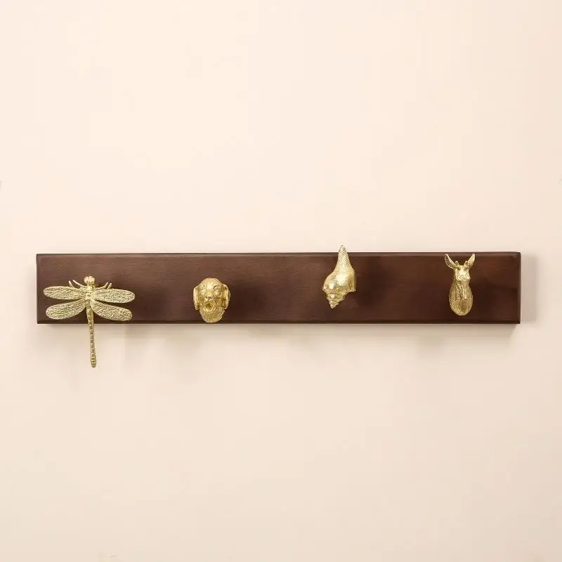 Wholesale Wood And Brass Wall Hook For Hanging Clothes And For Coat Hook Towel Coat Hook With At Best Price