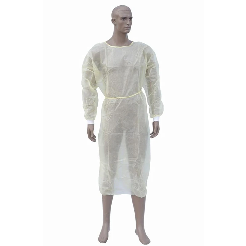 Disposable Pink Coated Gowns for Isolation Medical Protective Clothes
