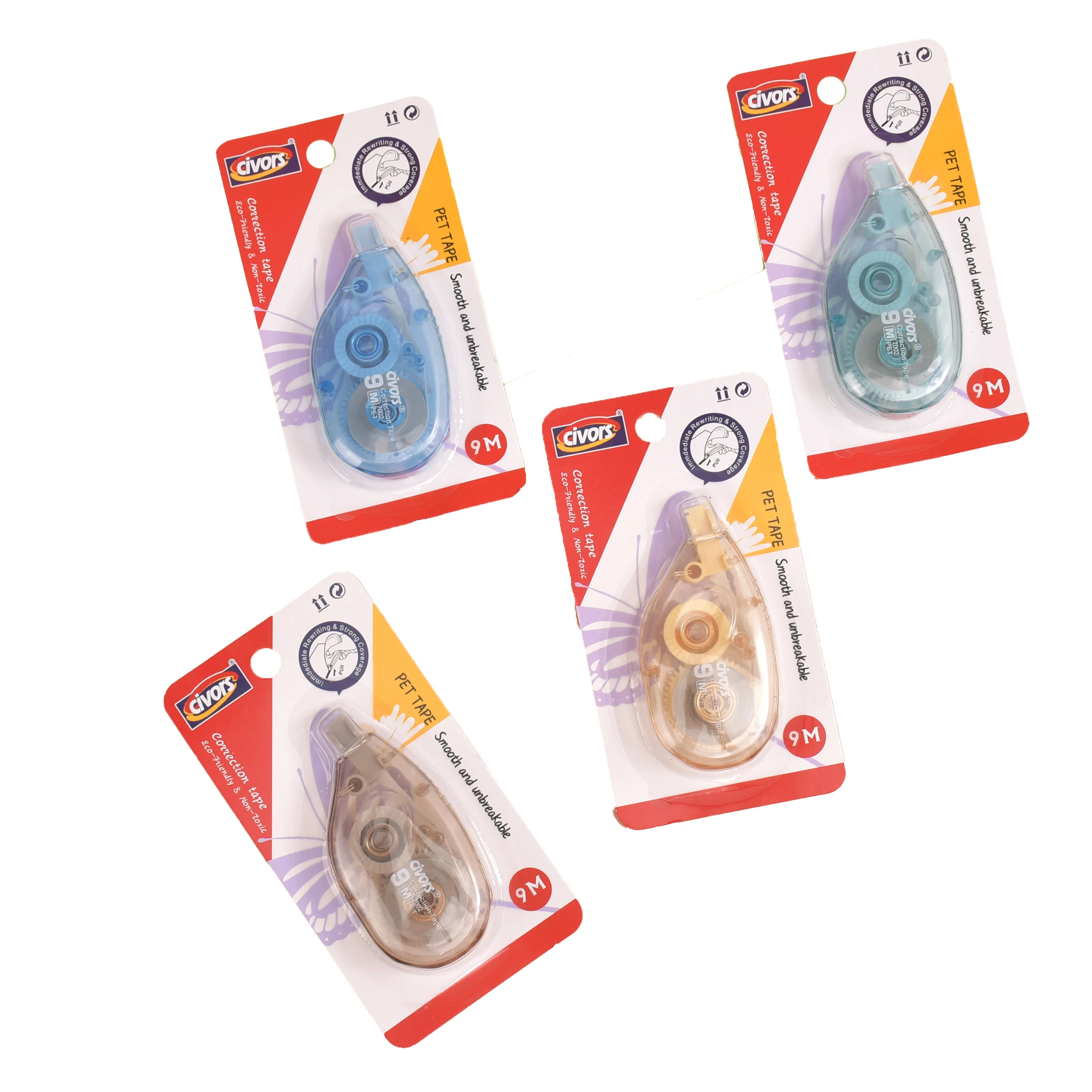 Hot selling low-priced student correction tape, customizable school office stationery, transparent student correction tape