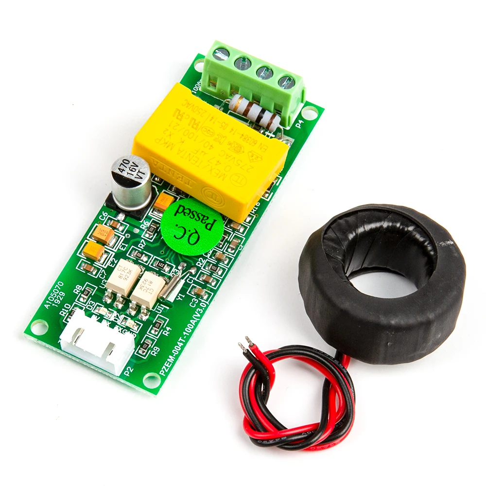 AC Digital Multifunction Meter Watt Power Volt Amp TTL Current Module PZEM-004T With Coil 0-100A 80-260V AC