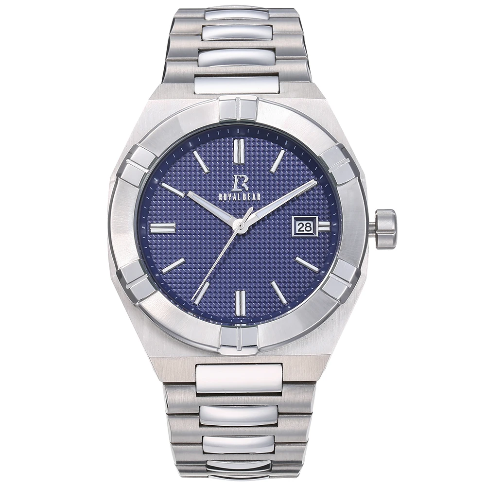 Custom Logo Luxury Oem 5Atm Waterproof Date Classic Wristwatch  Wrist Stainless Steel Men Quartz Watches