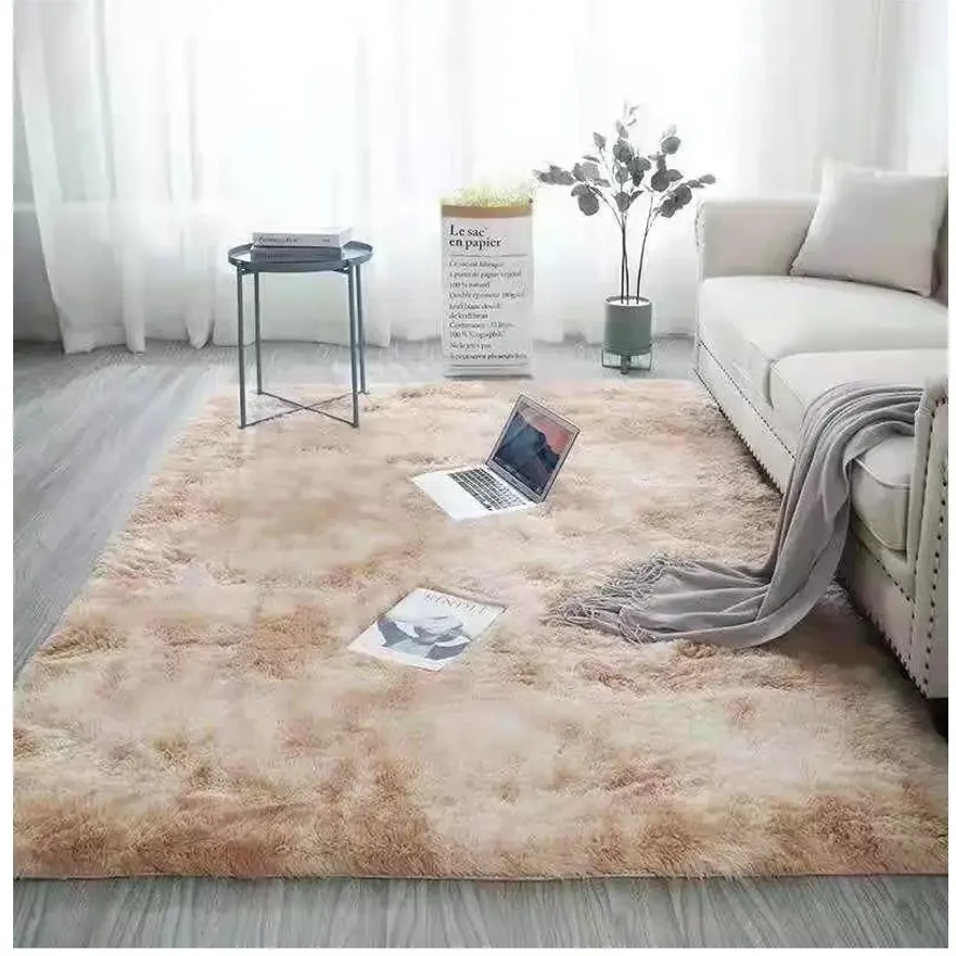 Customizable Popular Modern design 100%polyester Living room 3d Shaggy Rug Area Rug Non-slip back design  Solid and Durable