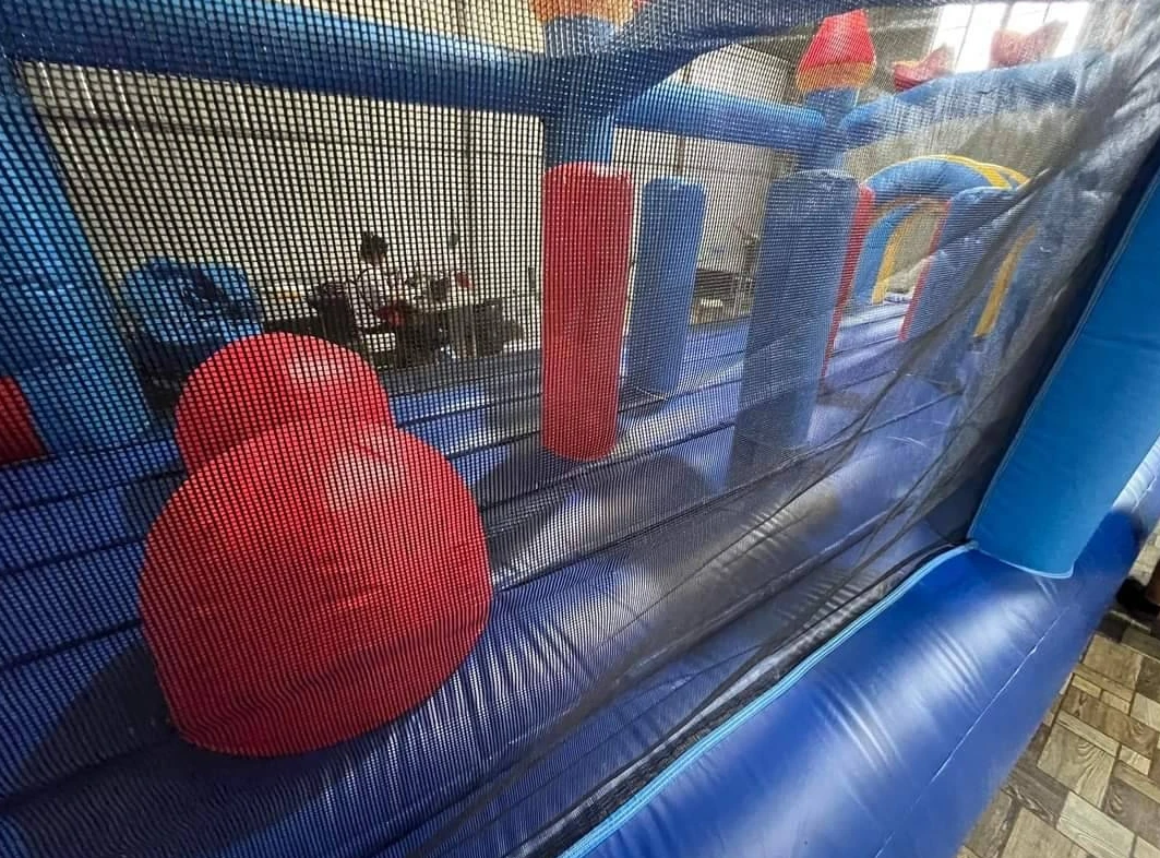 Obstacle Clearance Inflatable Game PVC Unisex Adult Inflatable Obstacle Course Customize Size 60 Ft Jump Orange Titan Obstacles