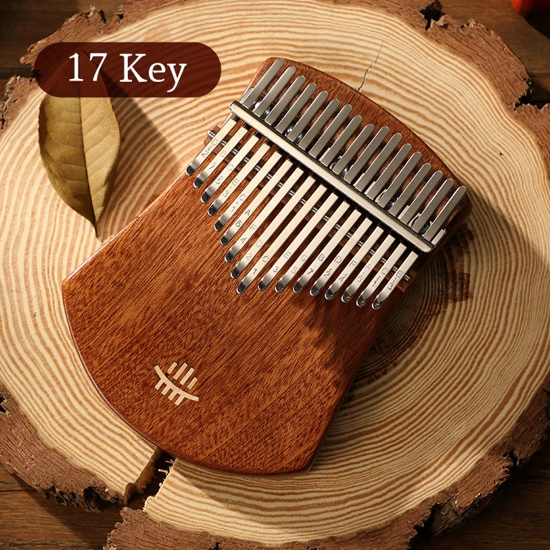 Hluru 17 Keys 21 Key Kalimba Thumb Piano with Kalimba Song Books for Beginners