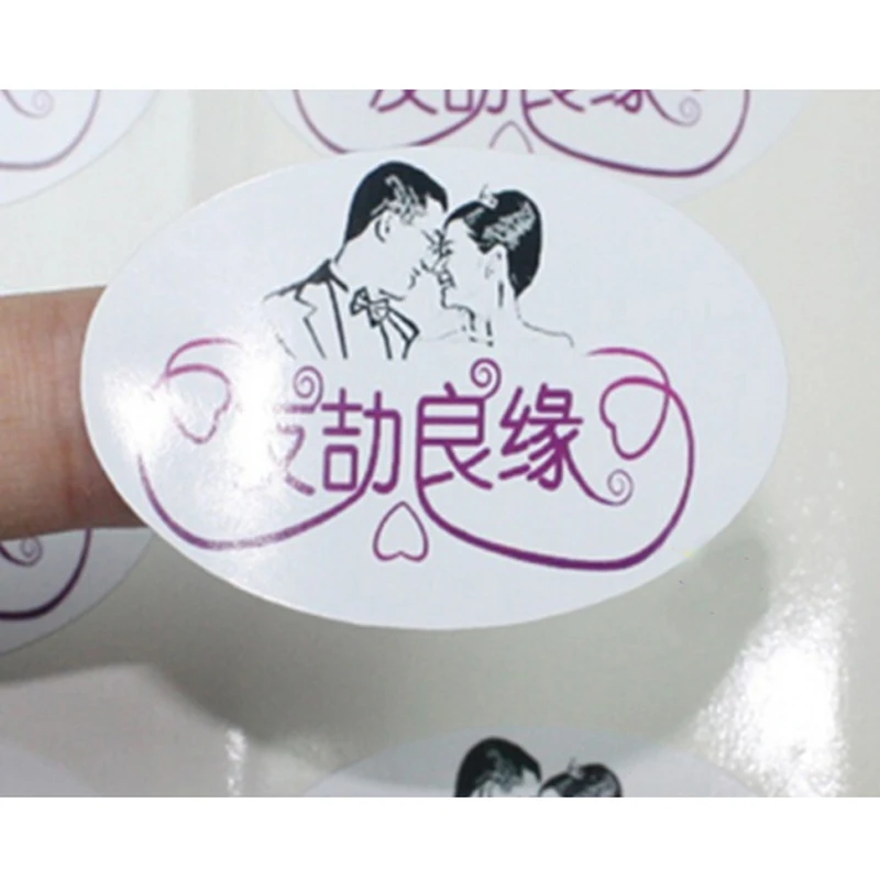 high quality waterproof easy tear off labels, custom making logo stickers