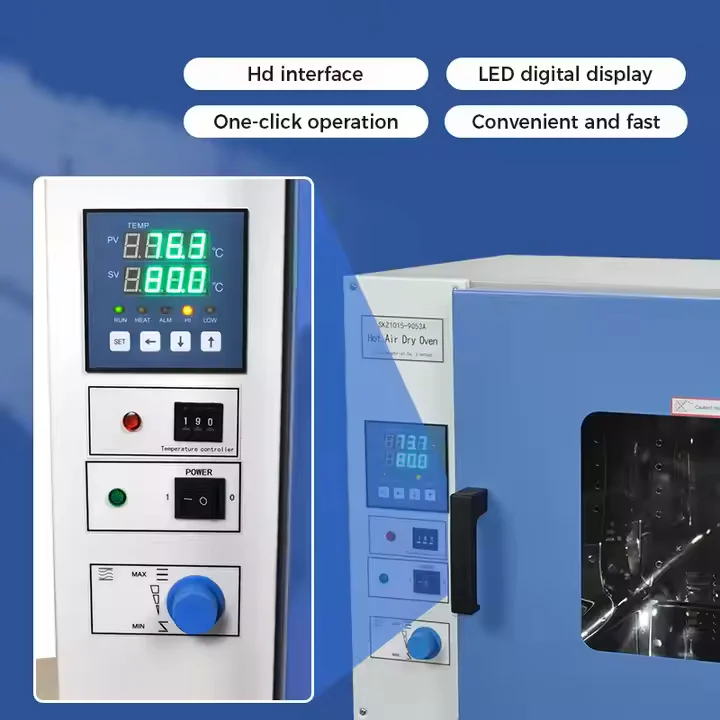 PH Series Lab CE Approved Desktop Stainless Steel Digital Electric Heating Temperature Vacuum Oven Incubator for Dual-purpose