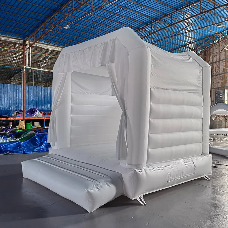 kids jumpers party rental equipment jumping commercial bounce house 8x8 white jumping castle