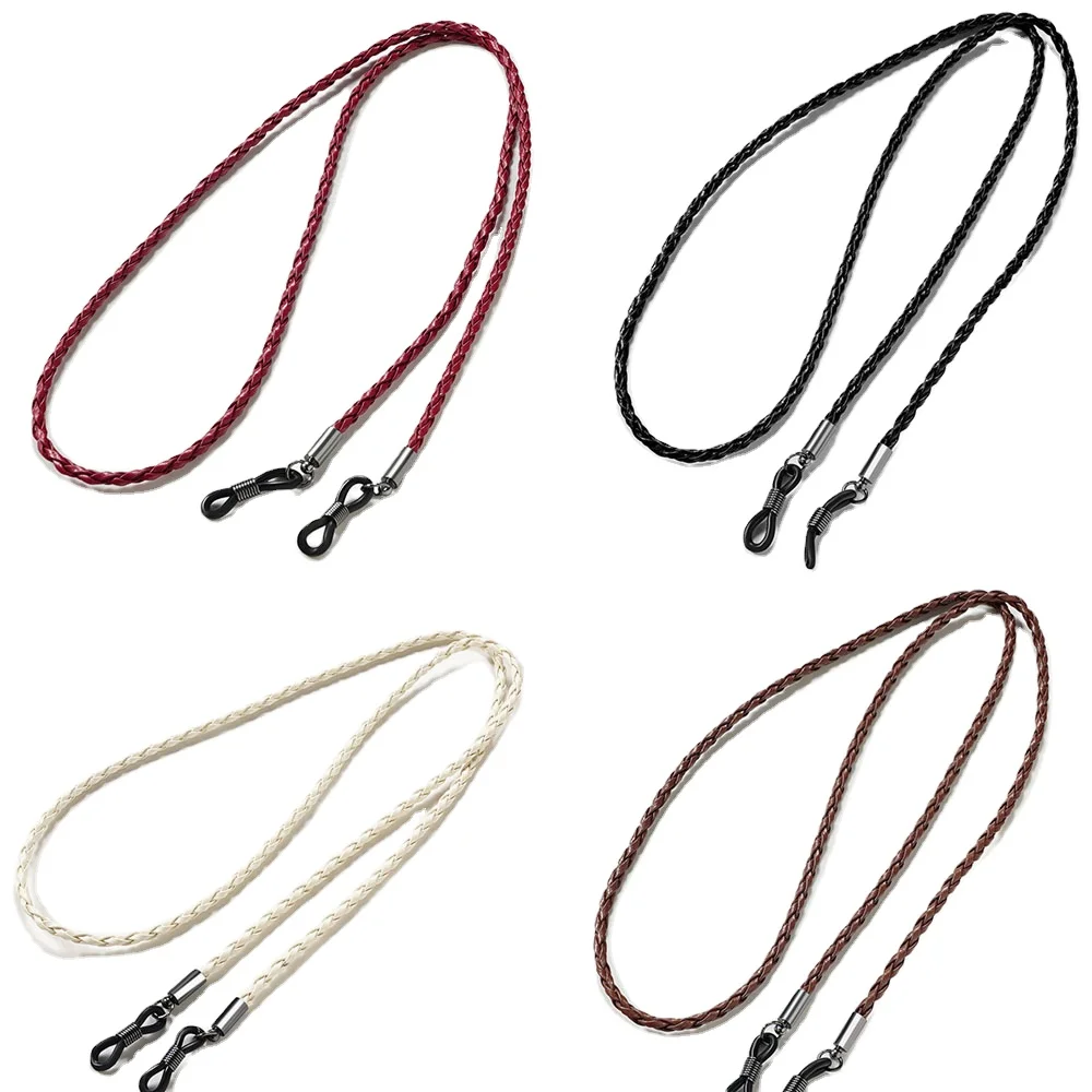 Eyeglass Holder Strap Glasses Strap Retainer Glasses Lanyard Leather Glasses Chain