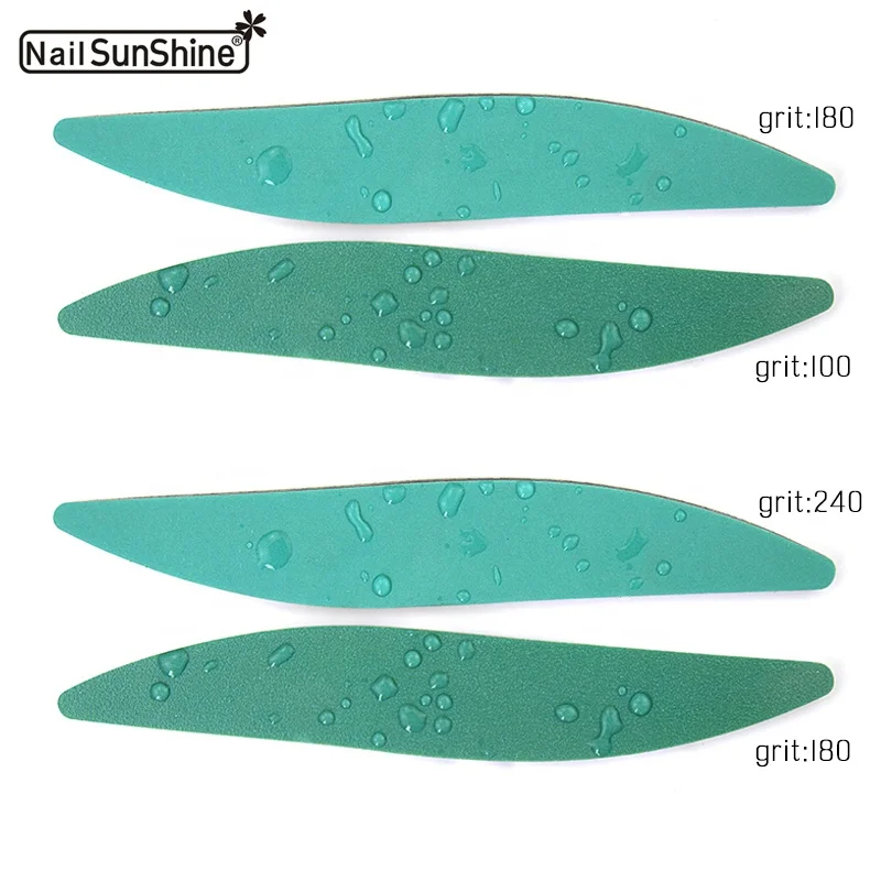 High Grade Quality custom personalized printing Nail file Korea origin Wear-Resistant Sandpaper Green Washable Nail file