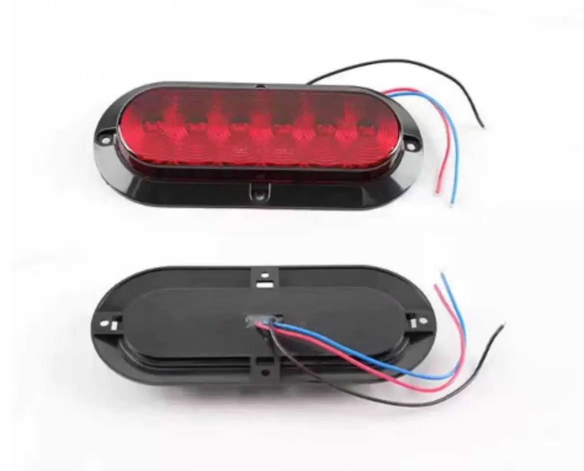 12 24V LED Side Marker Indicators Light Truck Warning Tail Light Trailer Lorry Car External Clearance Turn Signal Lamp