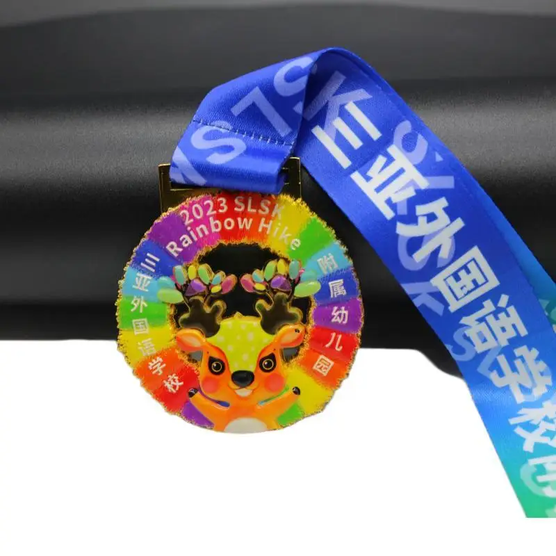 custom conqueror gold basketball medals trophies  no.1 puzzle ukraine Ribbon Box spinner vintage metal trail run music medal