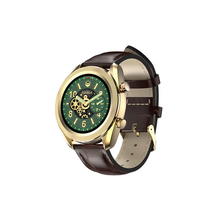 2021 New Product Mens Wrist Smart Watch Black Smart Watch With 2 Buttons