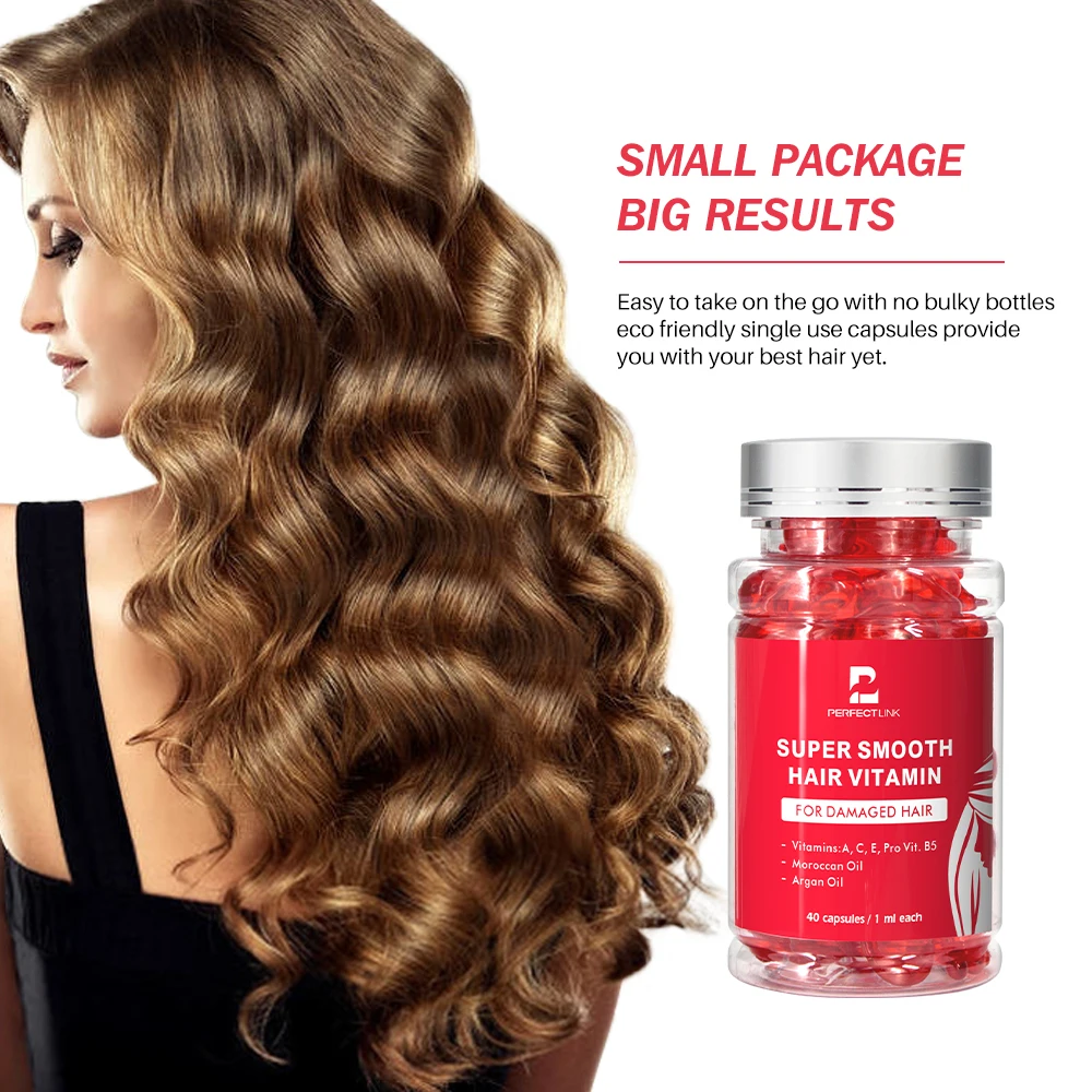 Vitamin E hair care essence capsule nourish and smooth  the restore a shiny hair oil serum capsule