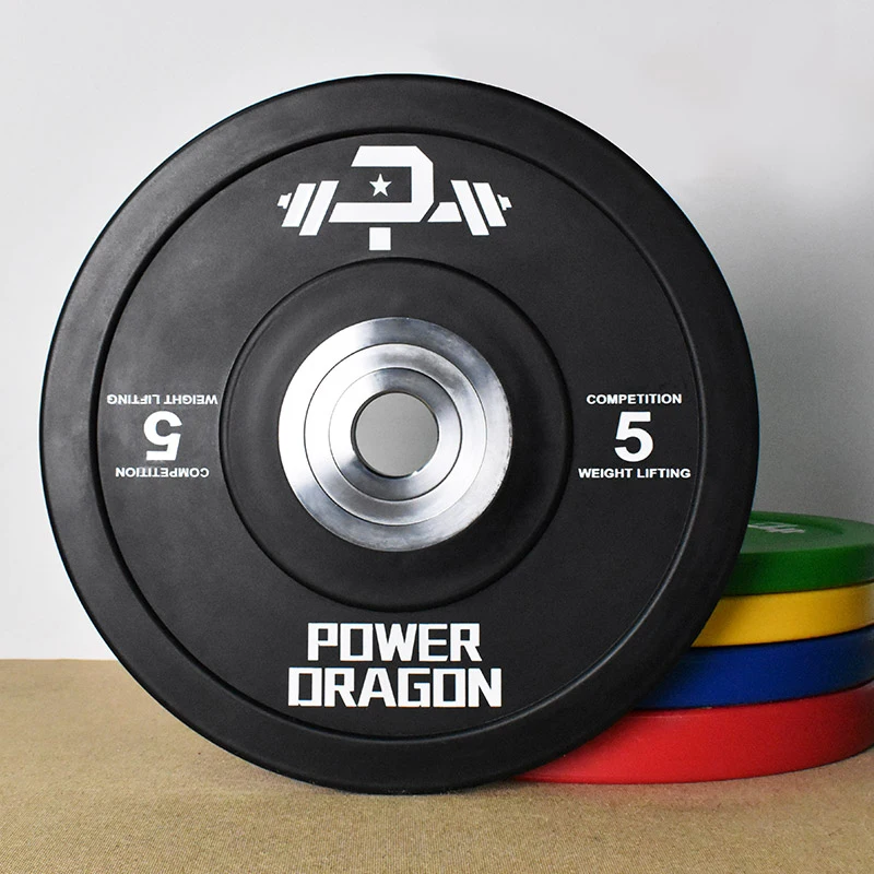 Gym Training weight dumper plates rubber Coated Eco friendly Fitness barbell and Weight lifting barbell plate
