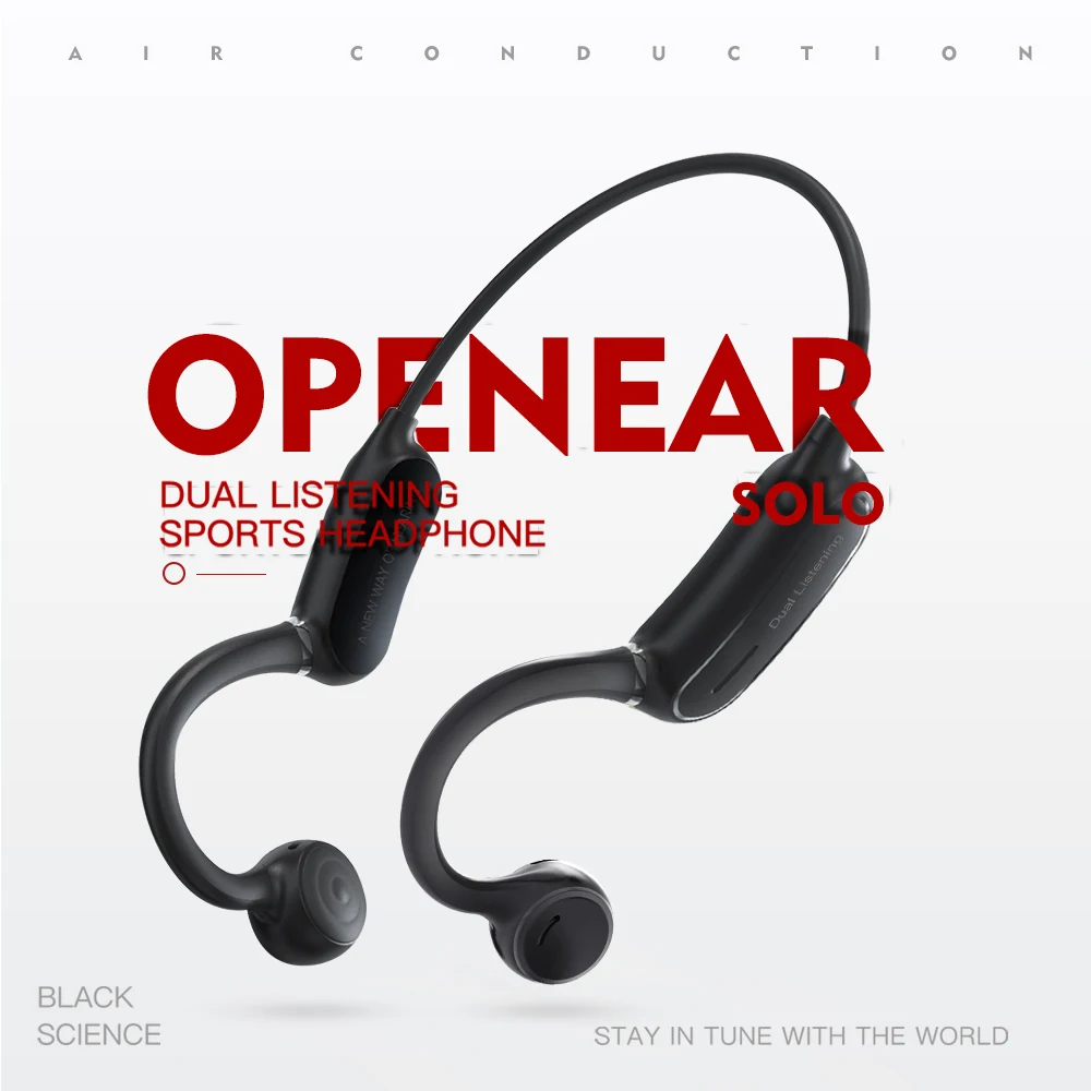 Hot Mobile Phone Earphone Headset Touch Sports Bluetooth Wireless Audio Open Ear Headphone With Mic
