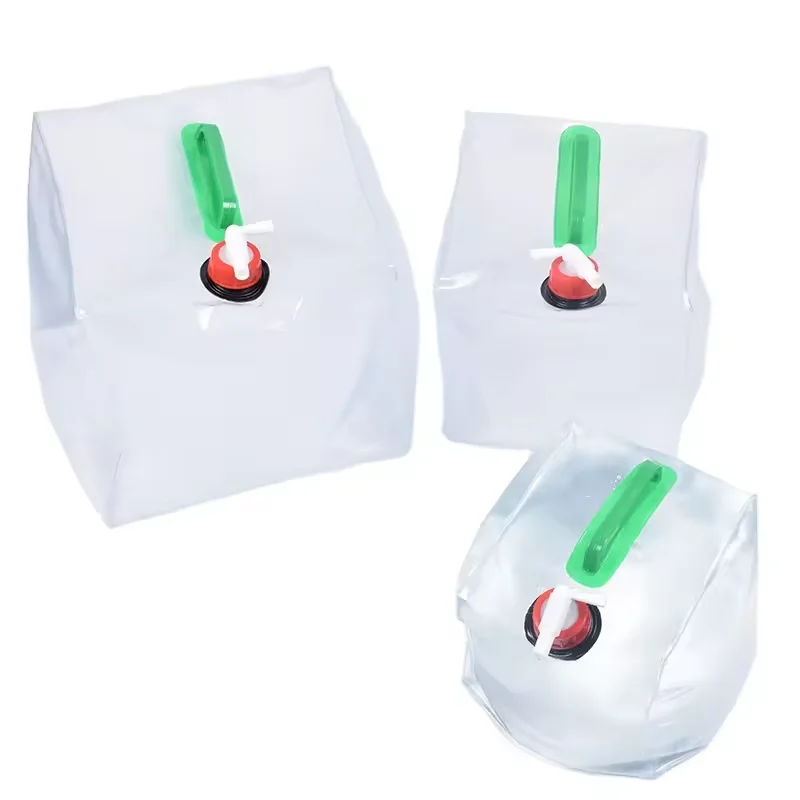 5l-20l Outdoor Collapsible Water Bucket Storage Water Container Light Folding Water Bottle for Outdoor Camping Driving Opp Bag