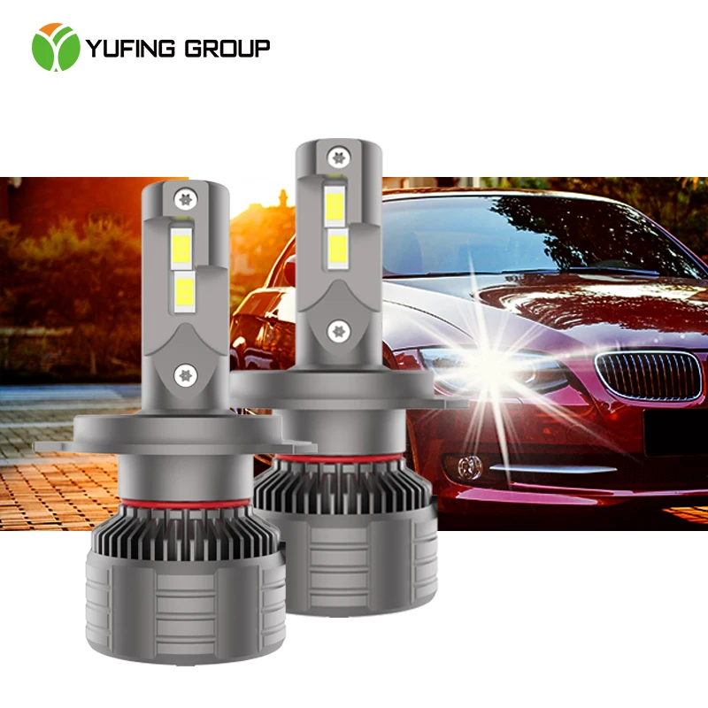 Горячая Автоматическая Замена для галогенной лампы или HID лампы 12 В 45 Вт 6500 К 10000lm F3 H4 светодиодные фары с вентилятором