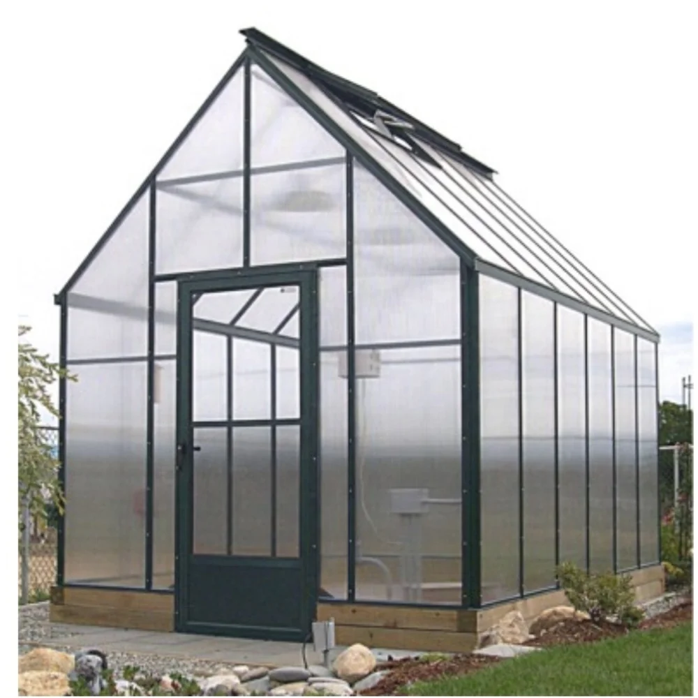 Китай, красивая алюминиевая теплица из поликарбоната для выращивания овощей