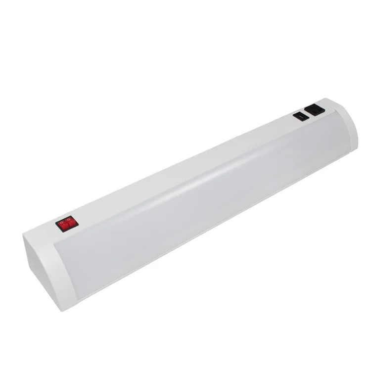 ETL DLC SAA 10w 15w 20w 25w 30w Supermarket Shelf aluminum tube lamp 120 Degree on/off switch motion sensor led cabinet lights