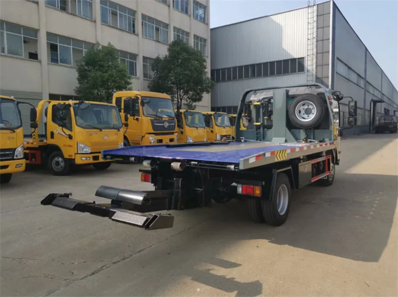 115hp ISUZU KV600 4x2 Road Rescue Recovery Wrecker Truck Body Superstructure 5.6 m Platform Full Ground Loading Race Car