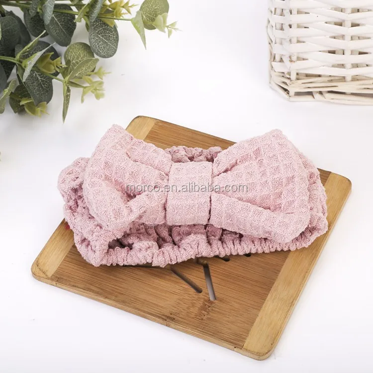 Косметические вафельные аксессуары повязка на голову для макияжа эластичная широкая волос девушек