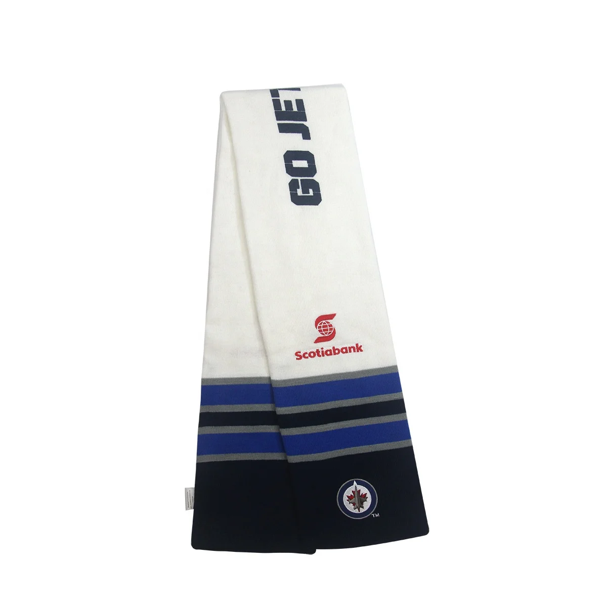 Canada knitted embroidery  knitting hockey fan scarf football scarf promotional scarf