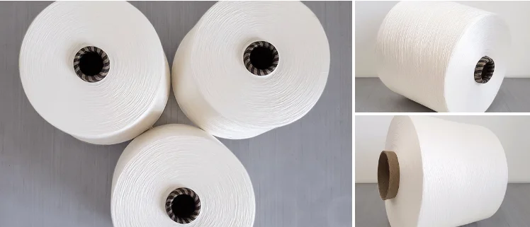 100% recycled cotton polyester blended yarn for textile and clothing