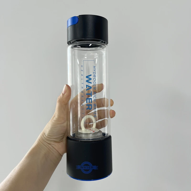 New 450ml sport style hydrogen rich water generator hydrogen water Glass bottle