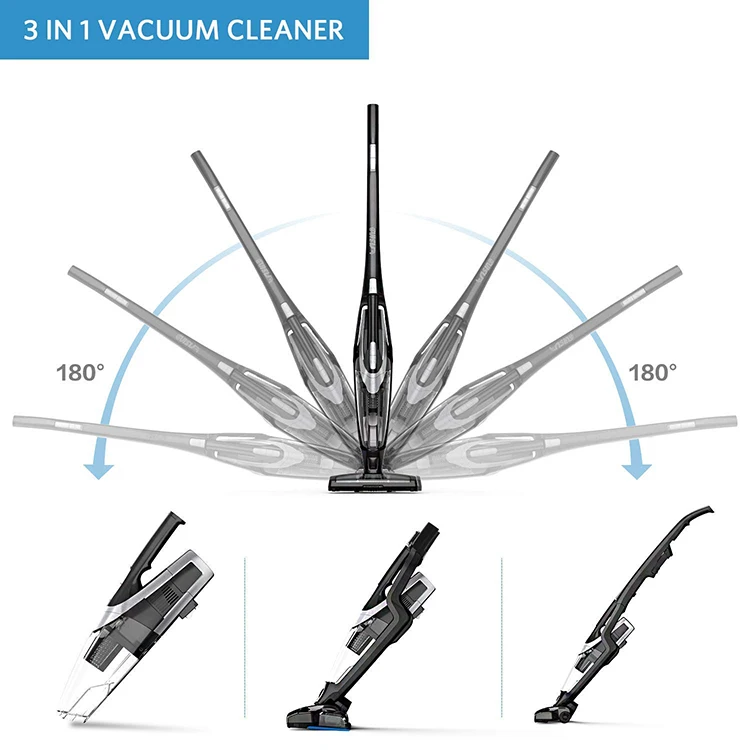 2 in 1 Cordless and Handheld Vacuum Cleaner Accessories on the Unit household vacuum cleaner
